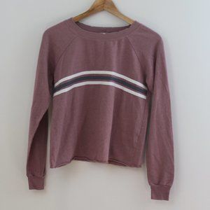 Socialite Striped Cropped Sweatshirt